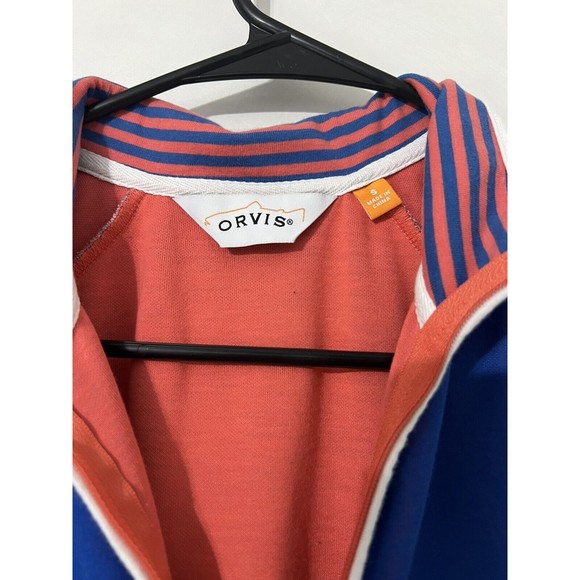 Woman's Orvis Trout Bum Dri Release Vest Small Blue Orange FLAW - Picture 2 of 10